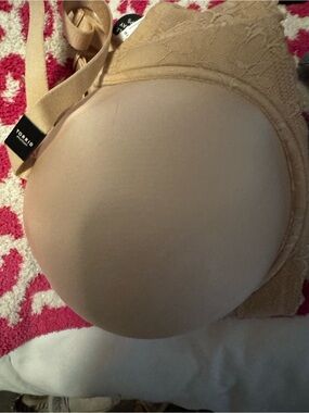 torrid Beige Lace-Trim T-Shirt Bra